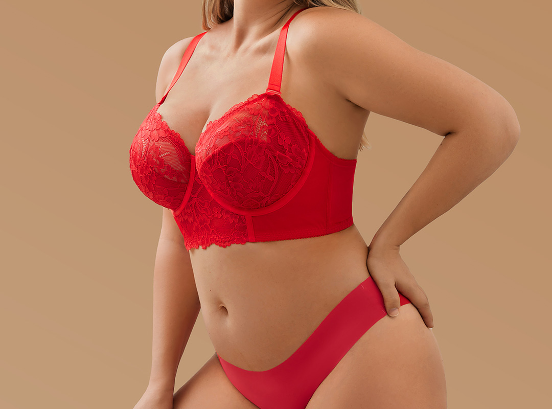 supportive lace bra